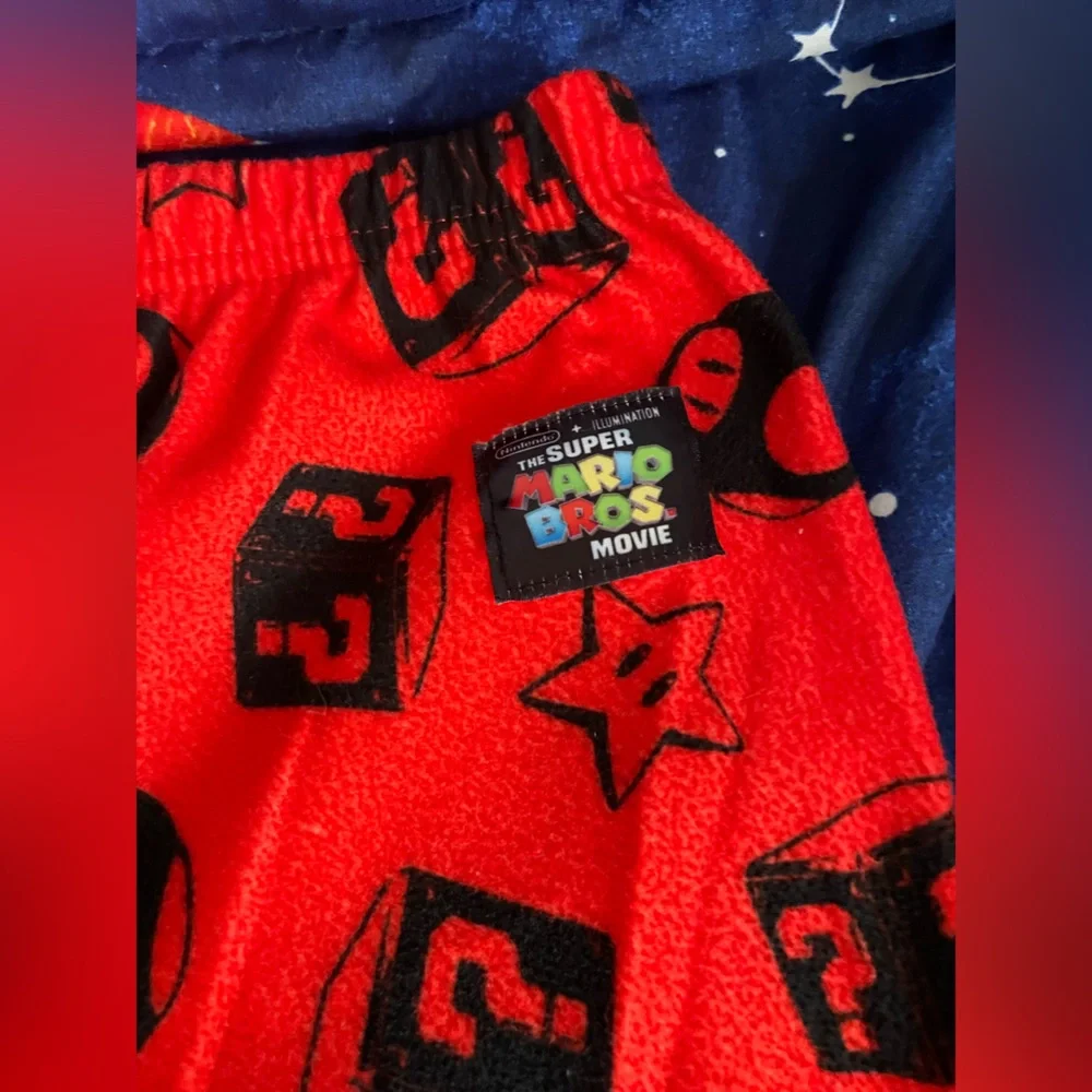 Nintendo Super Mario Movie Boys Pajama Set Size 6 - Picture 6 of 8